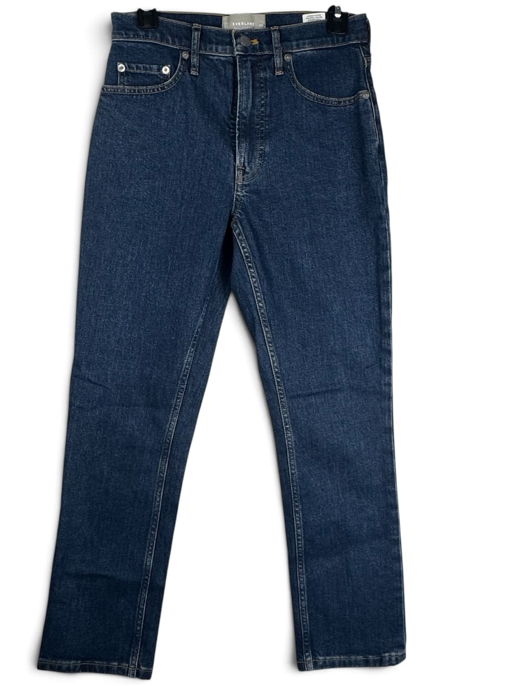 Everlane Original Cheeky Jeans 26S Dark Wash Straight Leg Organic Cotton